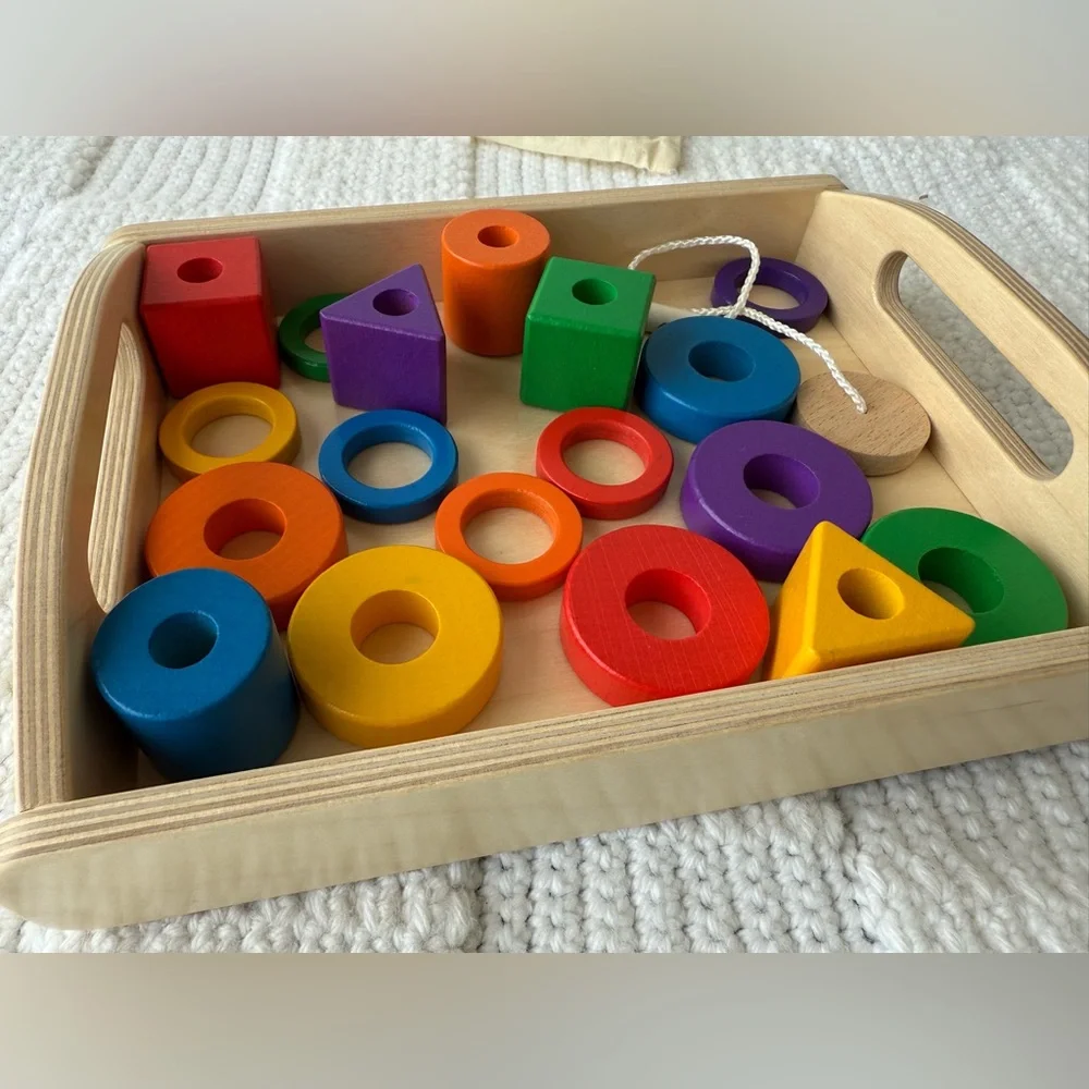 Monti Kids Montessori Lacing Beads Set